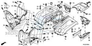 TRX500FM1F TRX500FM Europe Direct - (ED) drawing REAR FENDER