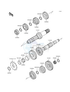 KX 250 K [KX250] (K1) [KX250] drawing TRANSMISSION