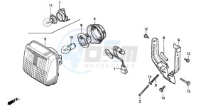 PK50 WALLAROO drawing HEADLIGHT