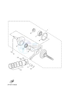 YW125 YW125CB (37D5) drawing CRANKSHAFT & PISTON