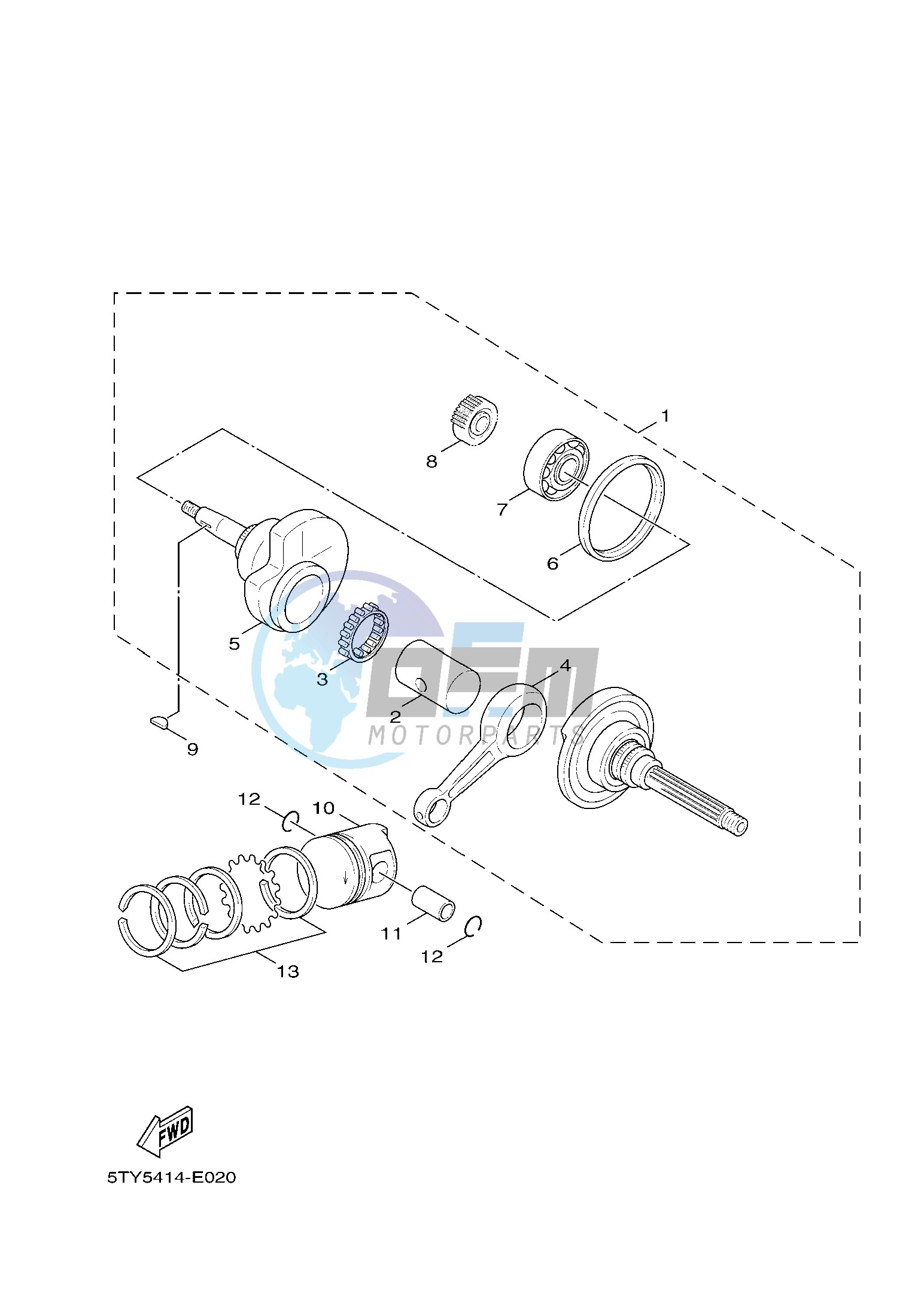 CRANKSHAFT & PISTON