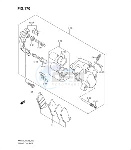 AN650 drawing FRONT CALIPER