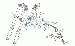 California 1100 EV (V11 EV Usa) EV (V11 EV Usa) drawing Front/rear shock absorber