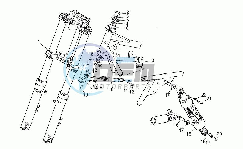 Front/rear shock absorber