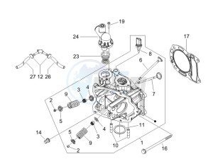 Runner 200 VXR 4t Race e3 (UK) UK drawing Cilinder head unit - Valve