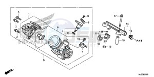 NC750JF Vultus - NC750J Europe Direct - (ED) drawing THROTTLE BODY