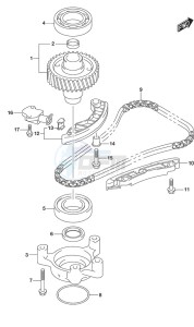 DF 200AP drawing Timing Chain