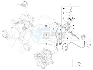 California 1400 Touring SE ABS 1380 drawing Clutch control