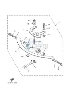 F100BETL drawing TILLER-HANDLE