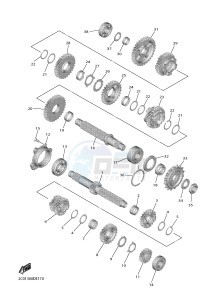 YZF-R6 YZF600 R6 (BN64) drawing TRANSMISSION