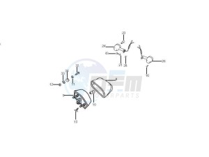 RCR_SMT 50 drawing Tail light - Turn signal lamps