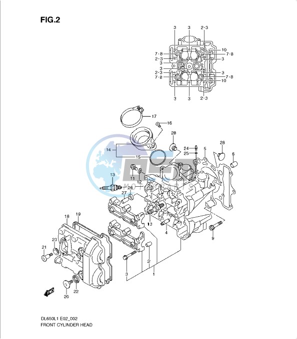 FRONT CYLINDER HEAD