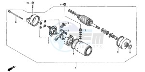 CB600F2 CB600F drawing STARTING MOTOR