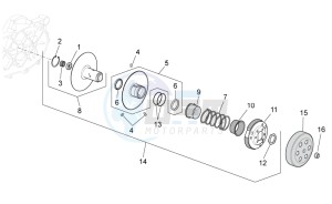 SCARABEO 50 4T 4V (EMEA) drawing Clutch