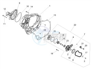 DORSODURO 900 E4 ABS (EMEA) drawing Water pump