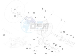 ETV Caponord 1200 drawing Rear Wheel