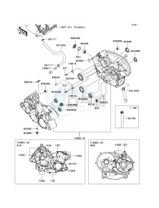 KVF 750 E [BRUTE FORCE 750 4X4I NRA OUTDOORS] (E8F-E9FA) E9F drawing CRANKCASE