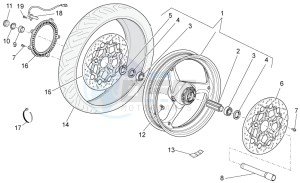 Norge 1200 IE 8V Polizia Stradale drawing Front wheel