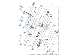 XVS DRAG STAR 125 drawing FRONT FORK