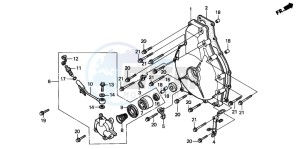 GL1500SE GOLDWING SE drawing CLUTCH COVER