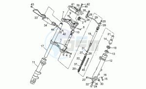 Nevada 350 drawing Front fork