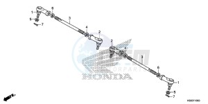 TRX250TMG TRX420 Europe Direct - (ED) drawing TIE ROD