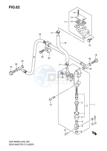 GSX-R600 (E2) drawing REAR MASTER CYLINDER