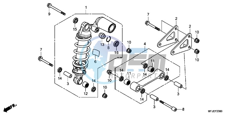 REAR CUSHION (CBR600RR)