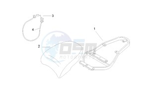 Scarabeo 50 2t (eng. Minarelli) drawing Passenger saddle