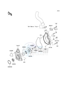 KLE 650 A [VERSYS] (9F-9F) A8F drawing WATER PUMP