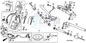 CBR600RR9 Korea - (KO / MK) drawing HANDLE PIPE/TOP BRIDGE