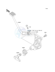 ZG 1200 B [VOYAGER XII] (B15-B17) [VOYAGER XII] drawing BRAKE PEDAL_TORQUE LINK