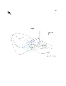 VN 800B [VULCAN 800 CLASSIC] (B6-B9) [VULCAN 800 CLASSIC] drawing SEAT