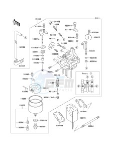 KAF 300 D [MULE 520] (D1-D2) [MULE 520] drawing CARBURETOR