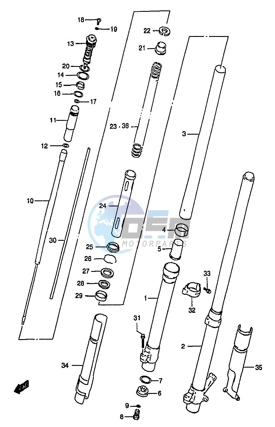 FRONT DAMPER (MODEL W)