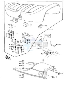 KZ 1000 A [KZ1000] (A3-A4) [KZ1000] drawing SEAT_SEAT COVER -- 79-80 A3_A3A_A4- -