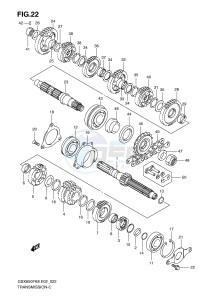 GSX650F (E2) Katana drawing TRANSMISSION (MODEL K8)