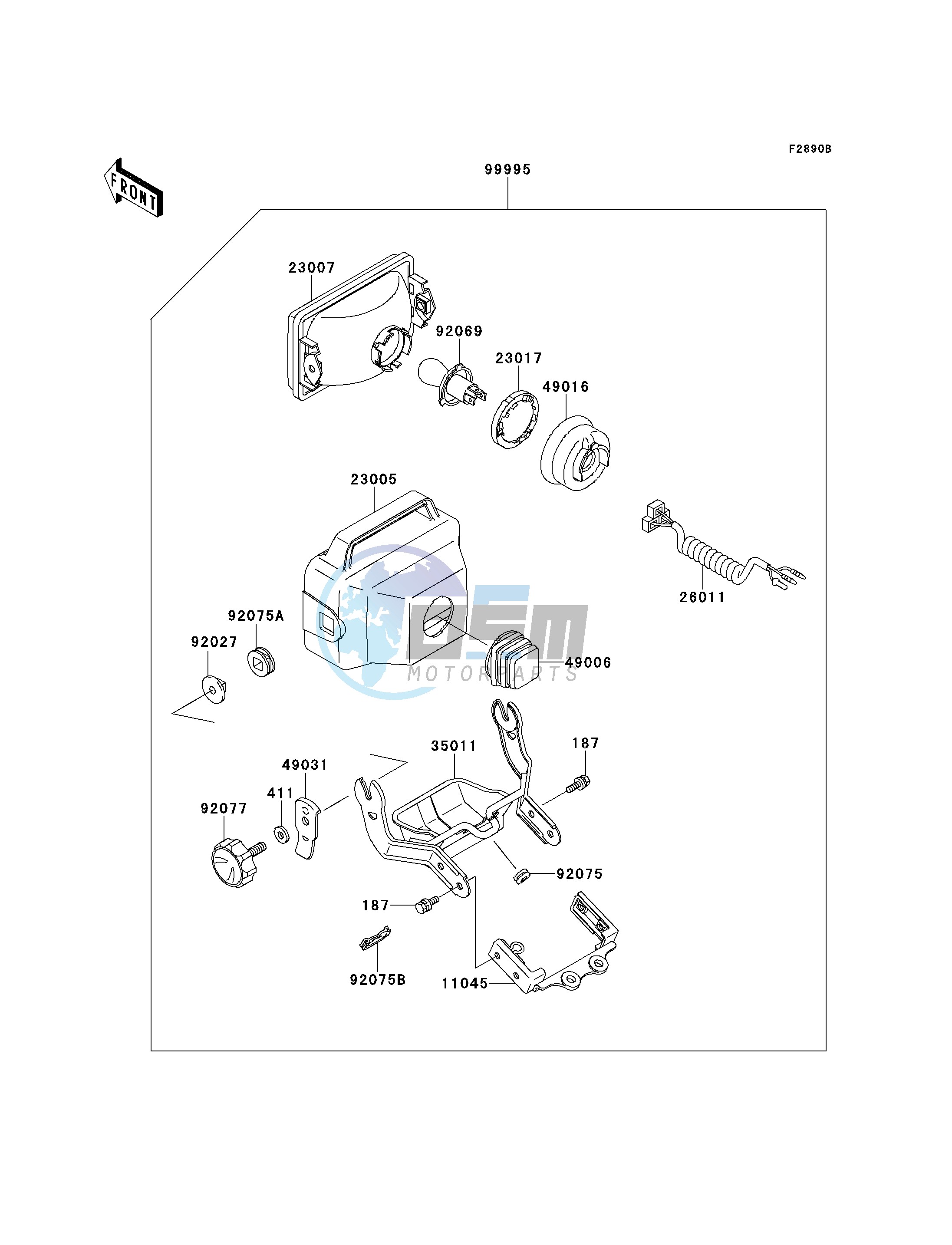 OPTIONAL PARTS-- HEADLIGHT- -