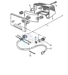 TZR RR 125 drawing TAILLIGHT