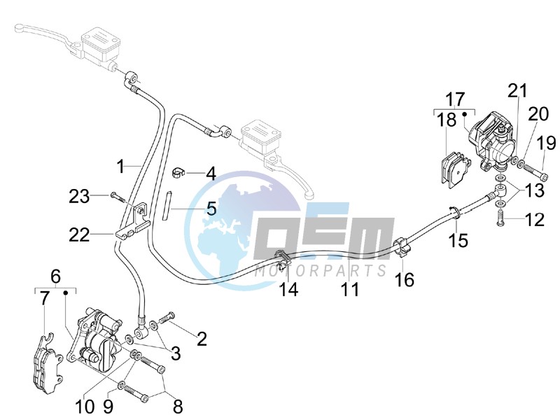 Brakes pipes - Calipers