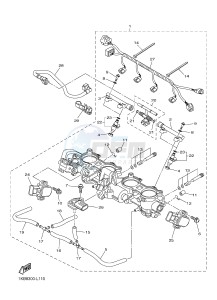 YZF-R1 998 R1 (1KBJ 1KBK) drawing INTAKE 2