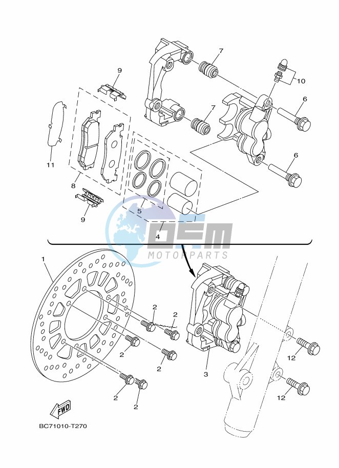 FRONT BRAKE CALIPER