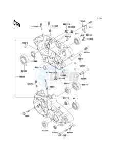 KDX 220 A [KDX220R] (A4-A8) [KDX220R] drawing CRANKCASE