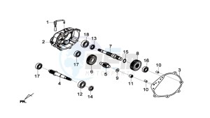 Joymax 300i ABS drawing CRANKCASE - DRIVE SHAFT