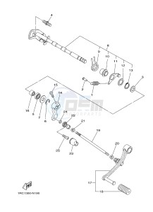 MT09 900 (1RCL 1RCM) drawing SHIFT SHAFT