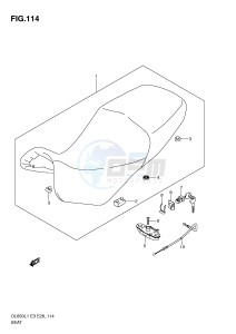 DL650 (E3) V-Strom drawing SEAT