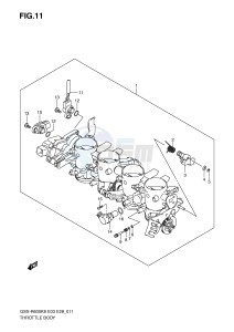 GSX-R600 (E3-E28) drawing THROTTLE BODY