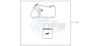 CBR1000RA9 Europe Direct - (ED / ABS MME) drawing INDOOR CYCLE COVER