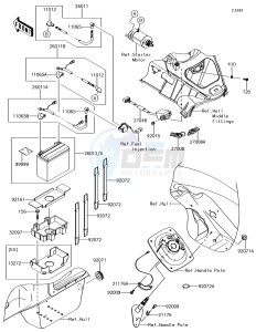 JET SKI ULTRA 310X JT1500LJF EU drawing Electrical Equipment