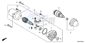 NSC50E Vision 50 - NSC50E UK - (E) drawing STARTING MOTOR (MITSUBA)